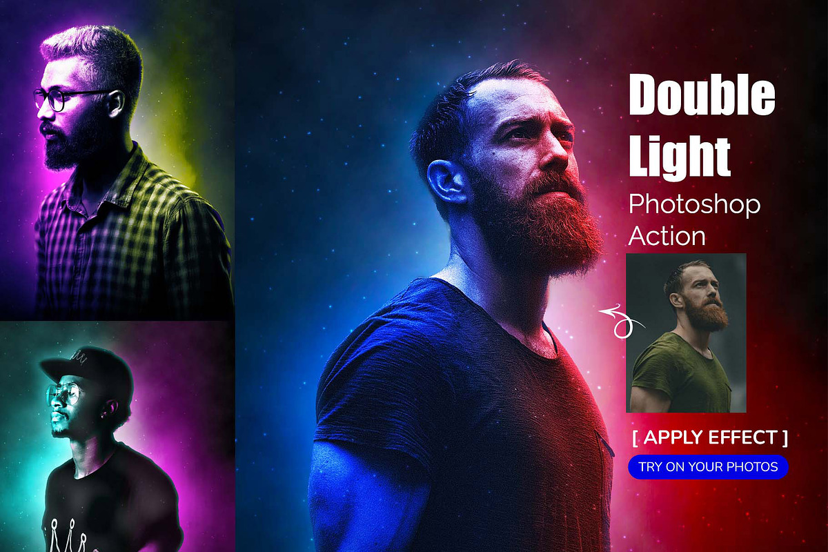 Double Light Photoshop Action, an Action Add-On by MRI STUDIO (Photo 1 of 12)