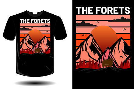 The forest t shirt design