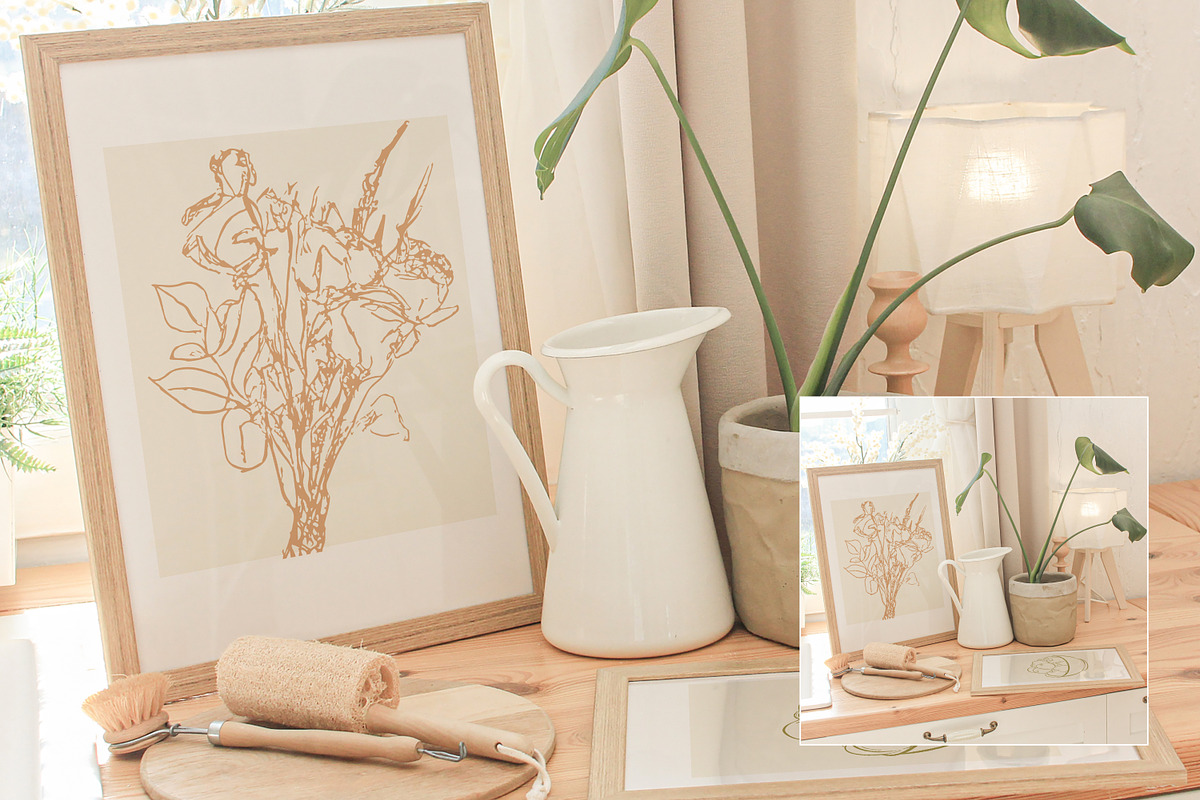SUNNY KITCHEN | Frame Mockup set, a Household Mockup by yuliyuri.studio (Photo 21 of 27)
