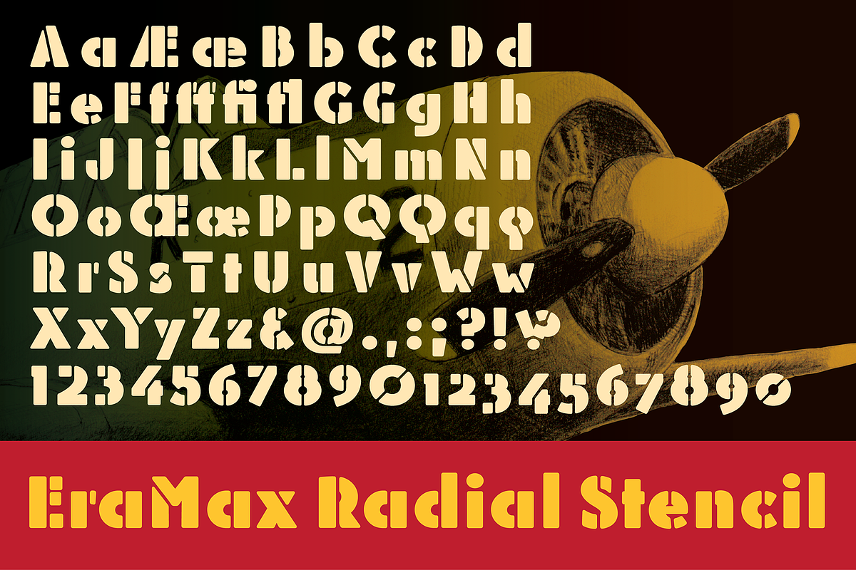 EraMax Radial Black, a Sans Serif Font by Our House Graphics Inc. (Photo 4 of 6)