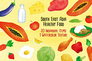 South East Asia Healthy Food, a Food Illustration by Graphic Cook (Thumbnail 1 of 3)