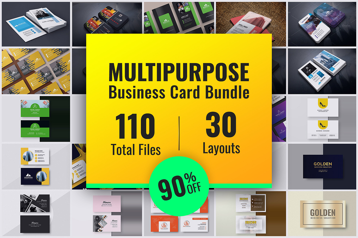 30 Business Cards Bundle Vol.1, a Business Card Template by Smashing_Studio (Photo 1 of 31)
