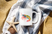 Watercolor Shrimp Clipart Set, an Illustration by Libby Wishes (Thumbnail 4 of 8)