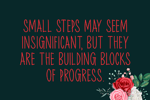 Small Steps Typeface