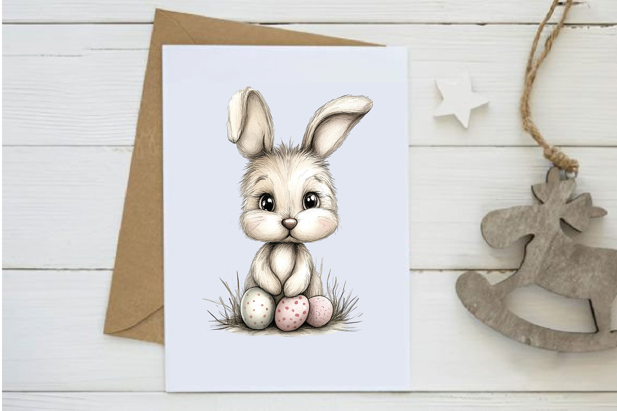 Happy Easter Animal Clipart, an Illustration by Design Market (Photo 4 of 5)