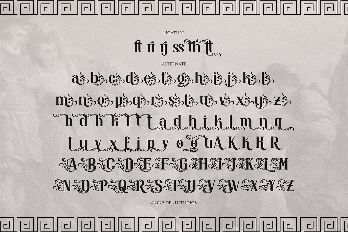 Enda Danila | Decorative Display, a Blackletter Font by Denustudios (Photo 12 of 12)