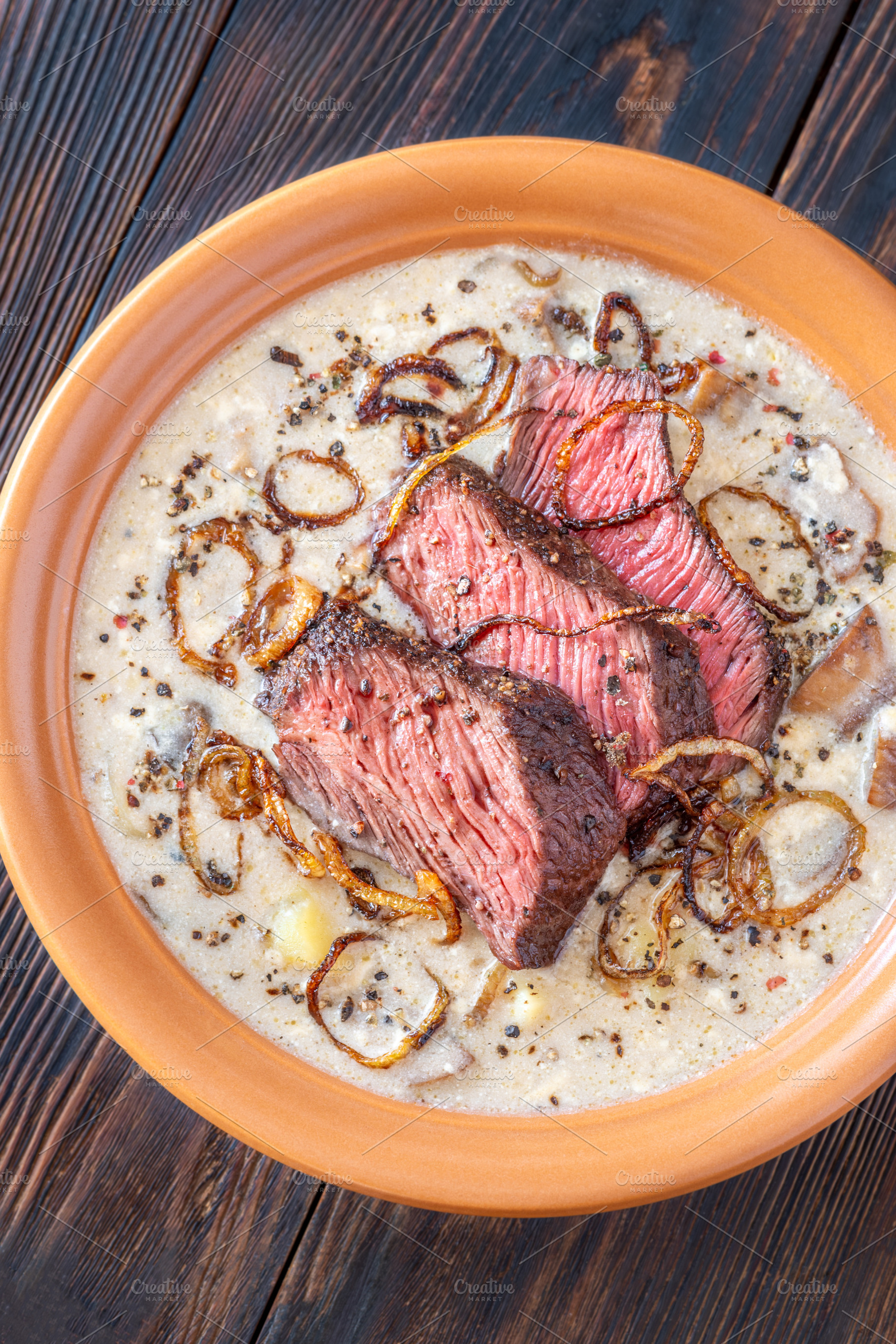 Peppercorn Steak Soup, a Food & Drink Photo by Alexander Prokopenko