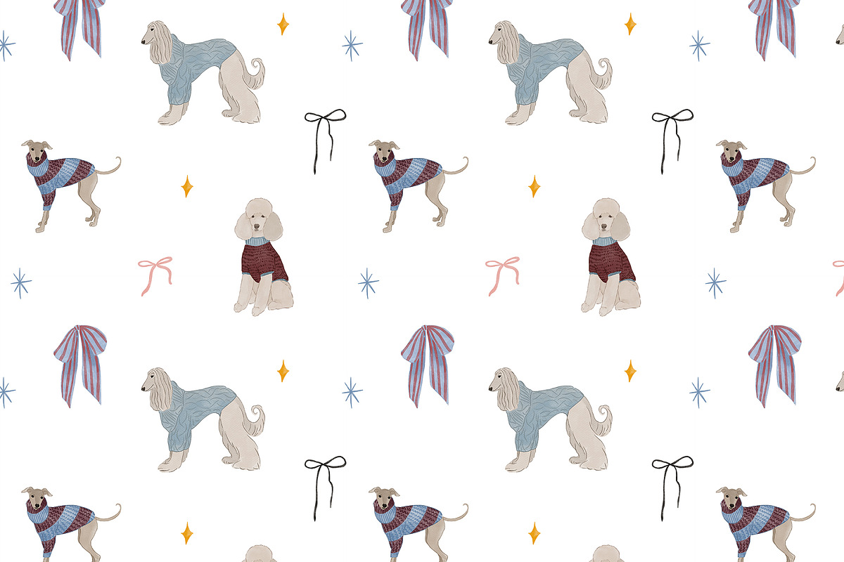 Watercolor Christmas Animals Whimsy, a Seasonal Illustration by Lana Elanor (Photo 3 of 16)