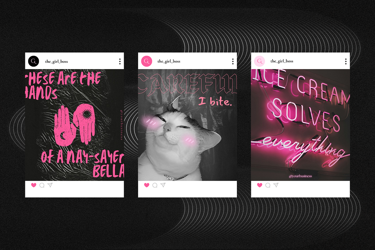 The Girl Boss Social Media Bundle, a Social Media Template by The Flossy Finch (Photo 9 of 14)