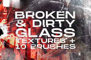 Broken Glass textures + brushes