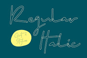 CS Daisha Dashed, a Script Font by Craft Supply Co. (Thumbnail 3 of 8)