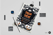 Halloween Trick or trick Flyer, a Flyer Template by Aam360 (Thumbnail 3 of 3)