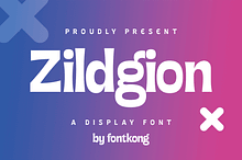 Zildgion – A Bold Display Font