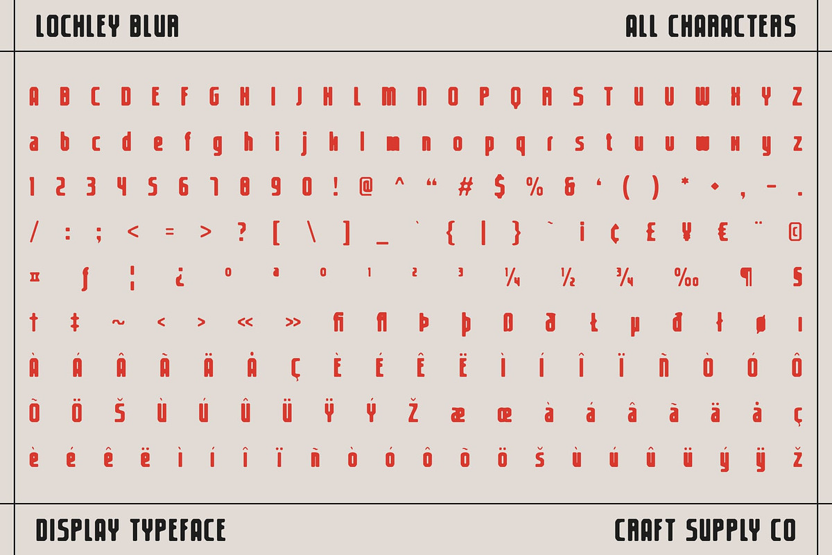Lochley Blur, a Sans Serif Font by Craft Supply Co. (Photo 8 of 8)
