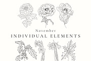 Birth Month Flowers SVG - PNG, a Decorative Illustration by AW Studios (Thumbnail 8 of 11)
