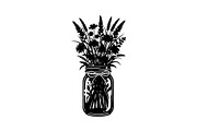 Wildflower Mason Jar SVG Bundle, an Illustration by Designs_River (Thumbnail 9 of 31)