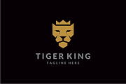 Geometric Tiger King Head Logo, a Branding & Logo Template by yopie (Thumbnail 1 of 3)