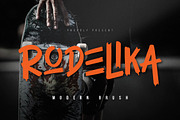 Rodelika | Modern Brush, a Script Font by Denustudios (Thumbnail 1 of 14)