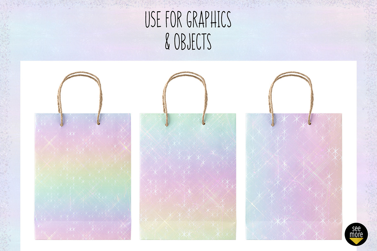 Pastel Rainbow Sparkles, a Texture Graphic by Julie Campbell (Photo 4 of 5)