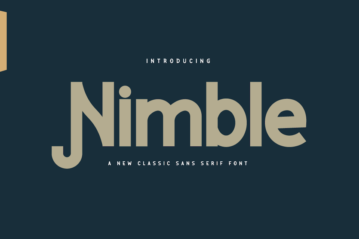 Nimble, a Sans Serif Font by twinstd (Photo 1 of 11)