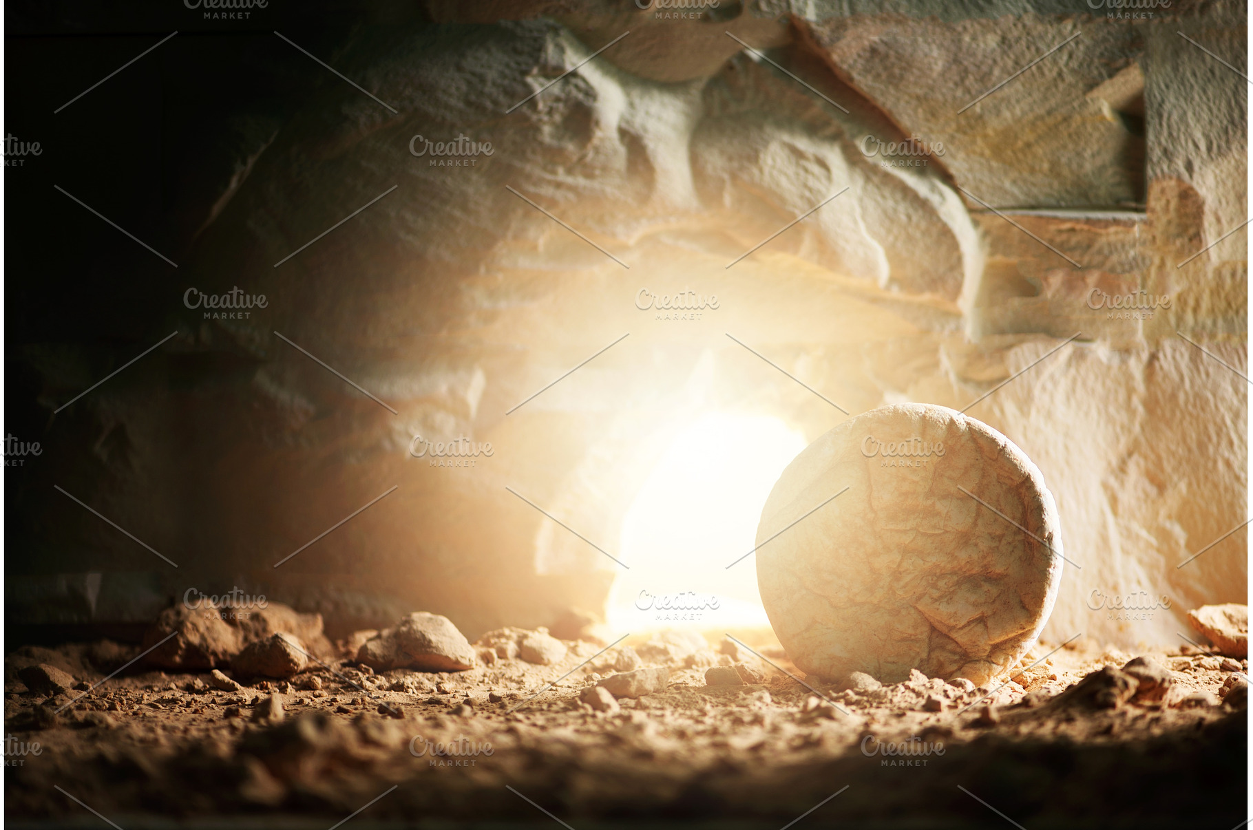 Empty tomb of Jesus Christ with, an Architecture Photo by Enjoy Photo