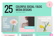Colorful Social Media Designs, a Social Media Template by NordWood (Thumbnail 3 of 10)