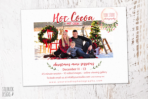 Hot Cocoa Mini Session Template