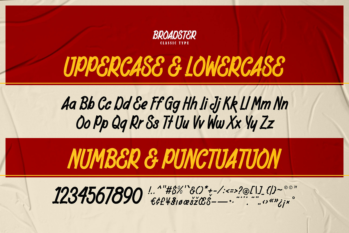 Broadster - Classic Brush Type, a Sans Serif Font by ikiiko (Photo 6 of 7)
