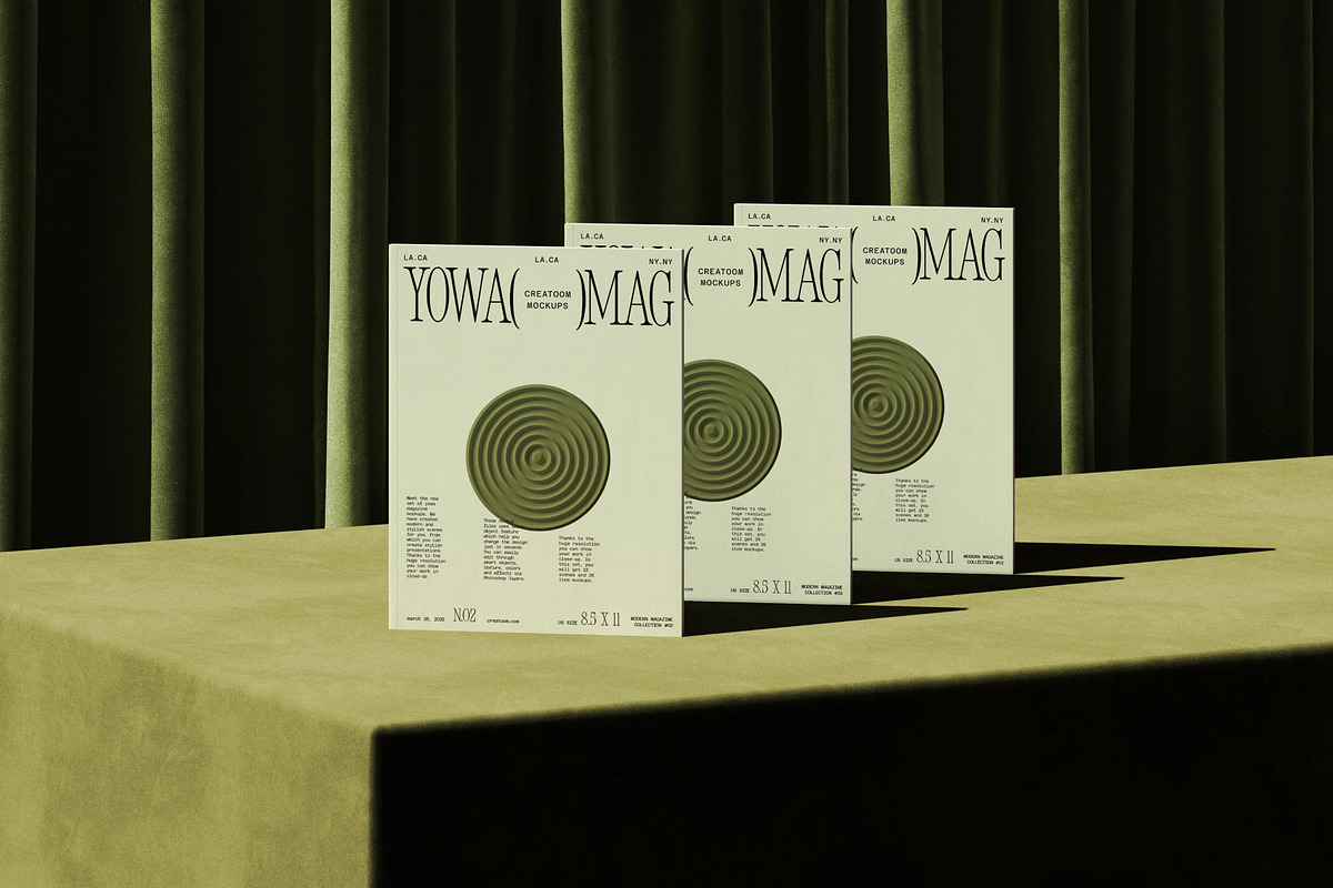 Magazine Mockup Collection (38 PSD), a Books & Magazine Mockup by Creatoom (Photo 7 of 12)