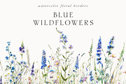 Waterolor Floral Borders Bundle, a Decorative Illustration by Lana Elanor (Thumbnail 3 of 97)