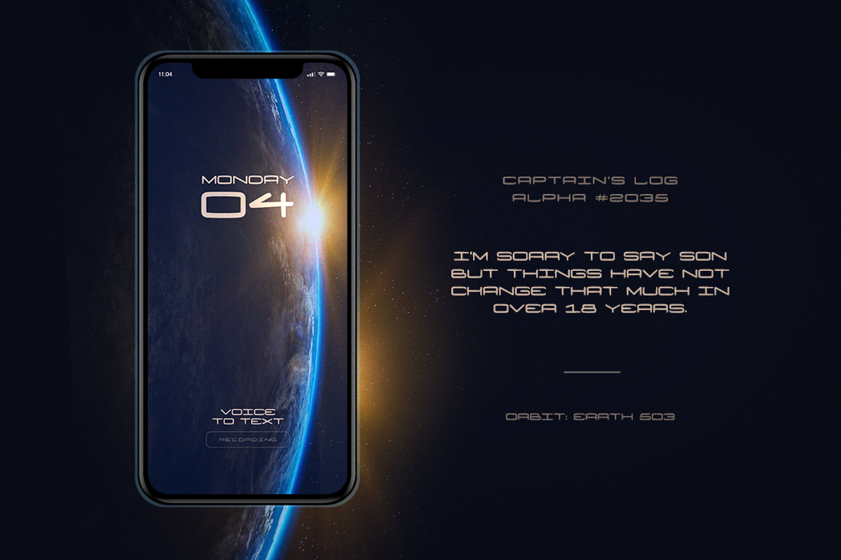 Moon Futuristic Hand, a Sans Serif Font by DonMarciano (Photo 4 of 5)