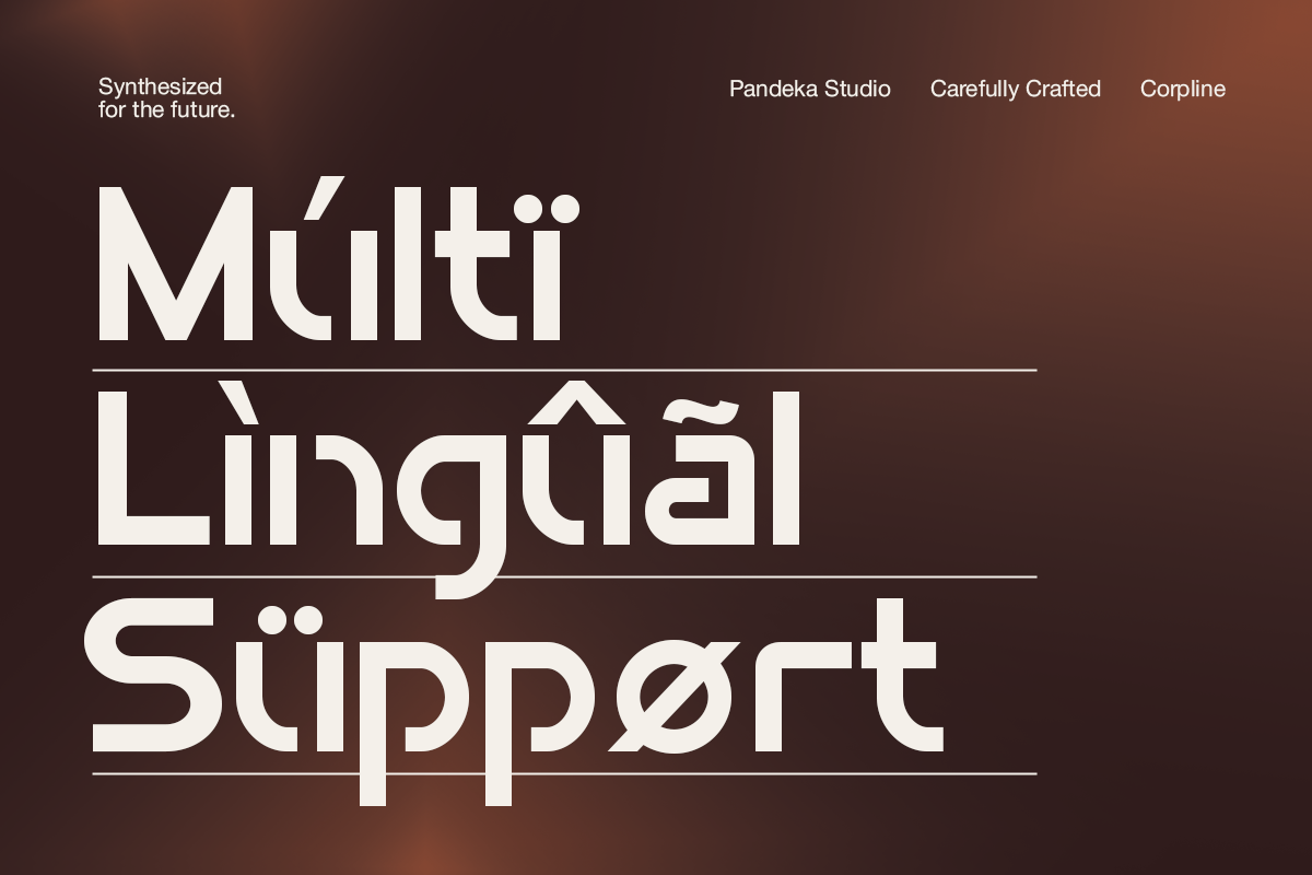 Corpline - Futuristic Techno Sans, a Sans Serif Font by Pandeka Studio (Photo 7 of 9)