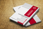 Red & White Business Card CM029, a Business Card Template by annozio (Thumbnail 3 of 4)