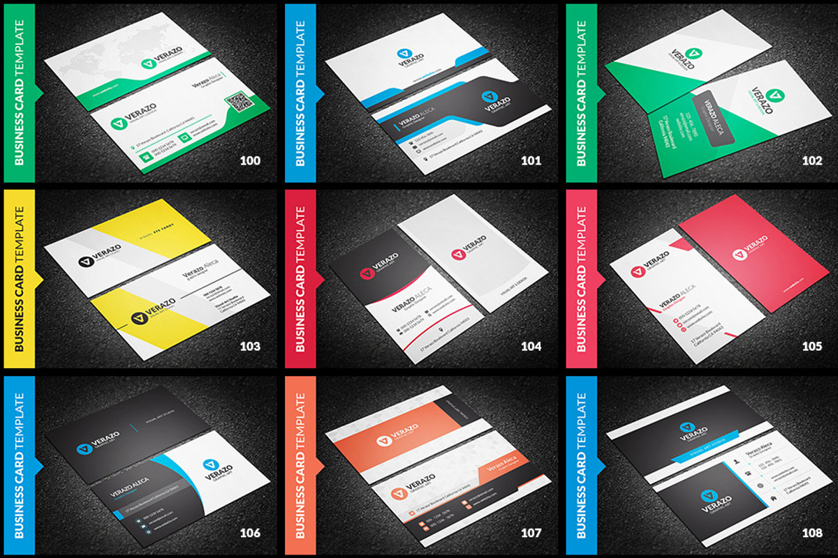 150 Mega Business Cards Bundle, a Business Card Template by Verazo (Photo 16 of 18)