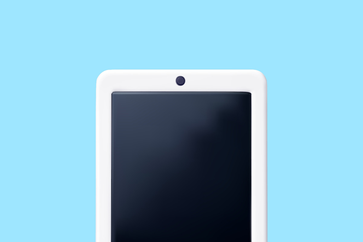 3D White touchscreen tablet PC, an Object Illustration by Abscent (Photo 3 of 3)