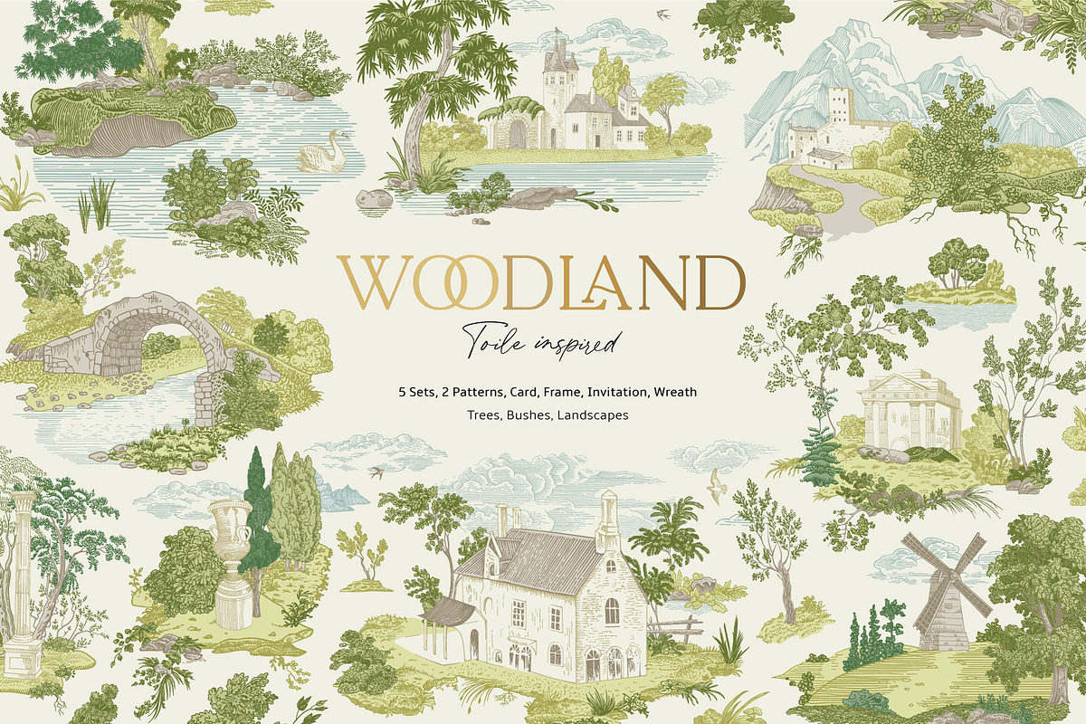 Woodland, a Decorative Illustration by olga.korneeva (Photo 1 of 12)
