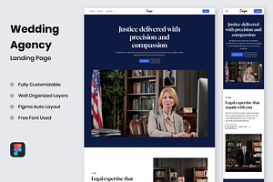 Justice - Landing Page Template, a Websites & App Template by RPWDS