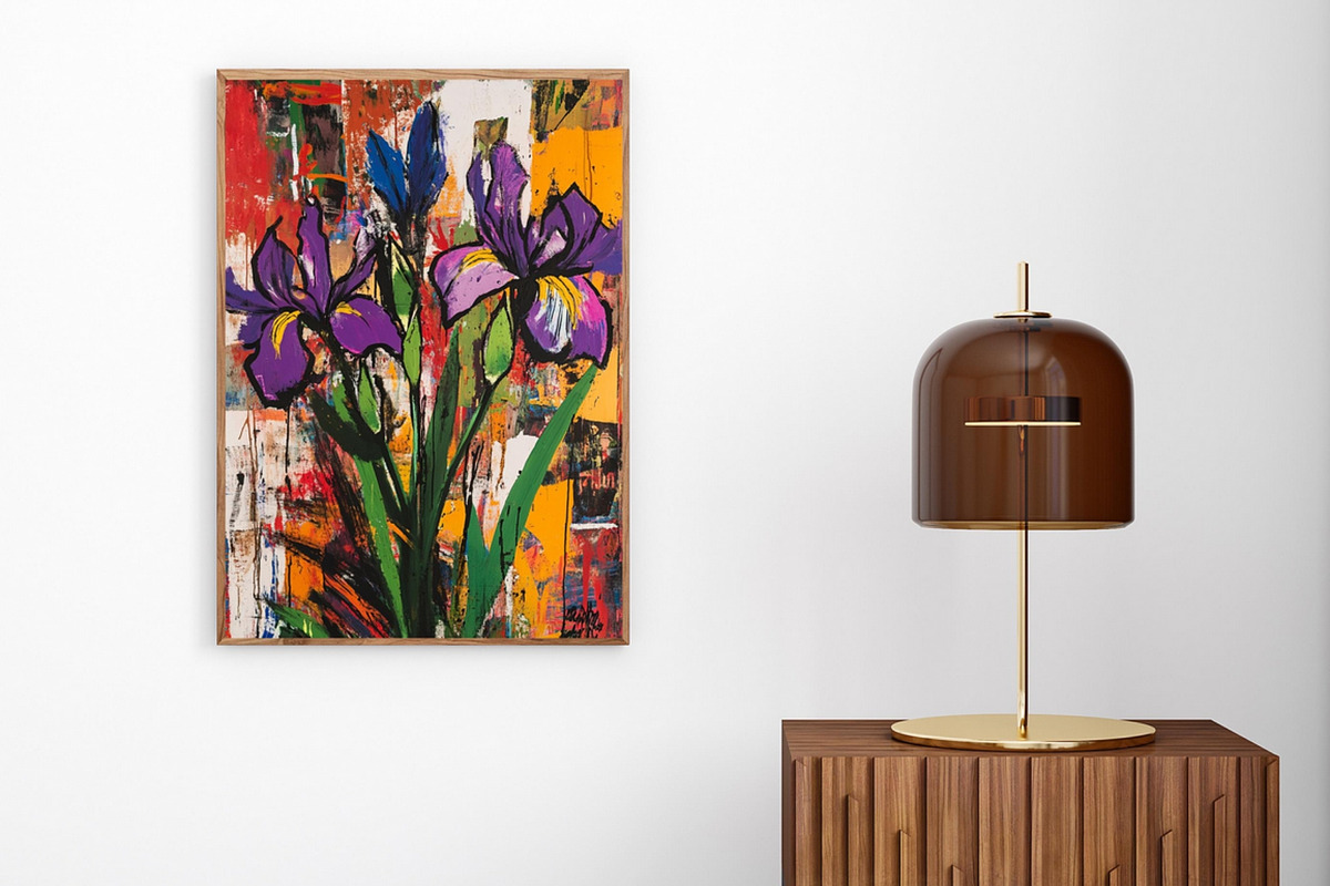 Floral Black Culture Wall Art Set, a Decorative Illustration by PrintablesByFranklyn (Photo 9 of 9)