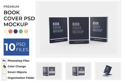 Book Cover Mockup, a Product Mockup by DigitAuras