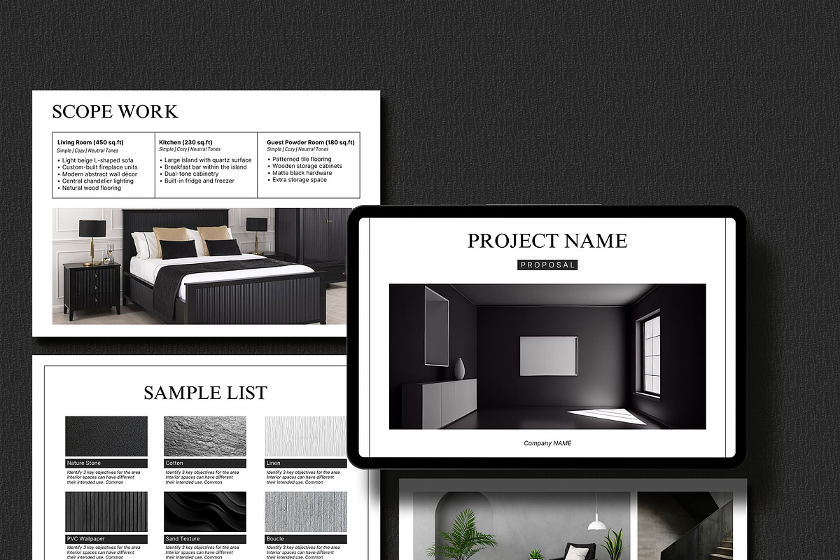 Interior Design Proposal Template, a Presentation Template by SKY CREATION (Photo 7 of 7)
