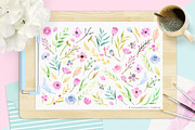 3 IN 1 PACK - Watercolor Flowers, an Illustration by Carousellerie Creative (Thumbnail 2 of 10)