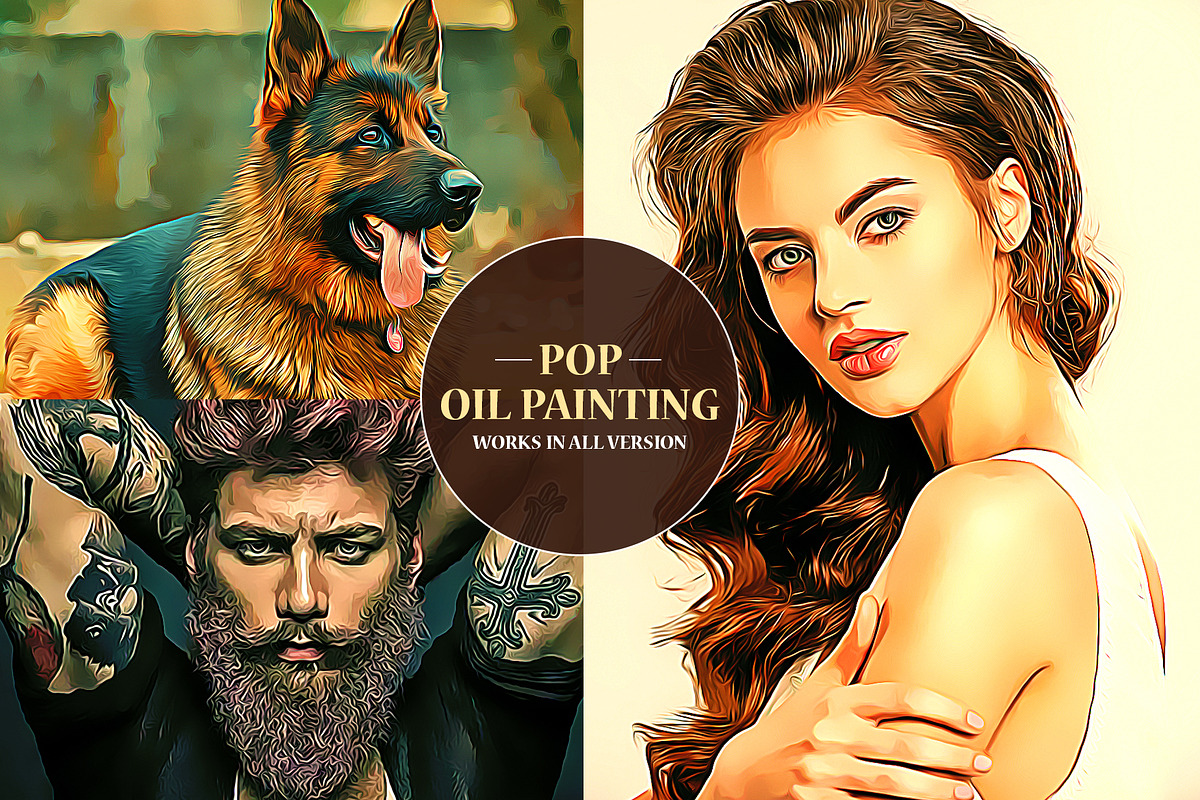 POP Oil Painting Effect, an Action Add-On by U_Design (Photo 1 of 7)
