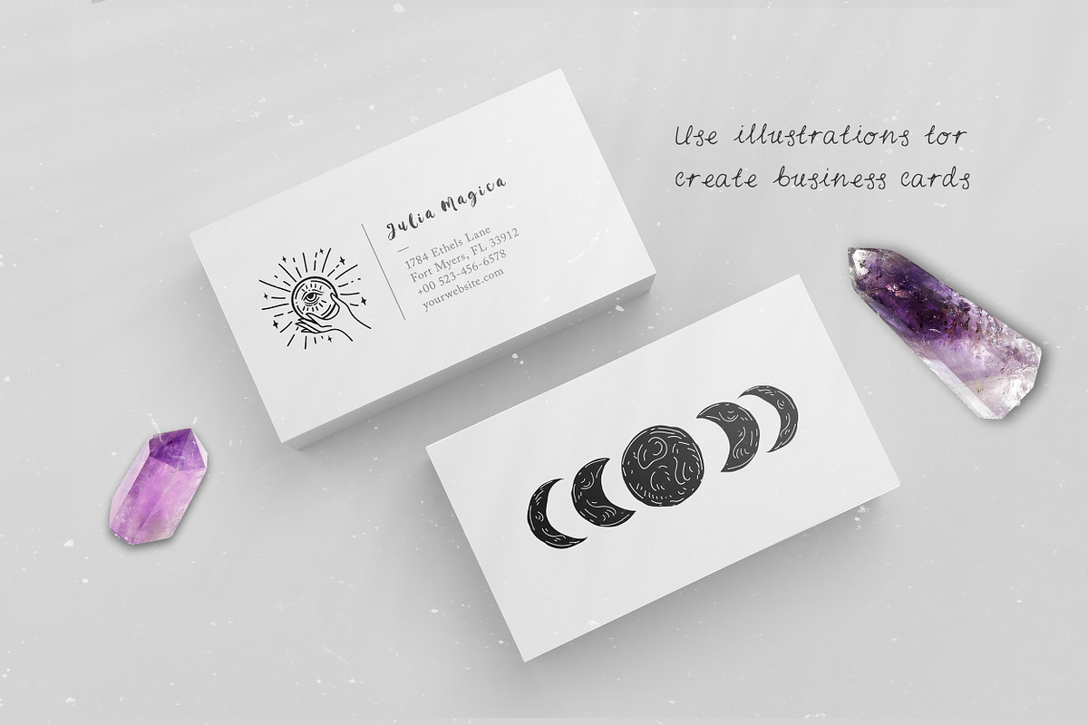 Magic Collection. Celestial set 200+, an Object Illustration by anvinoart (Photo 11 of 12)