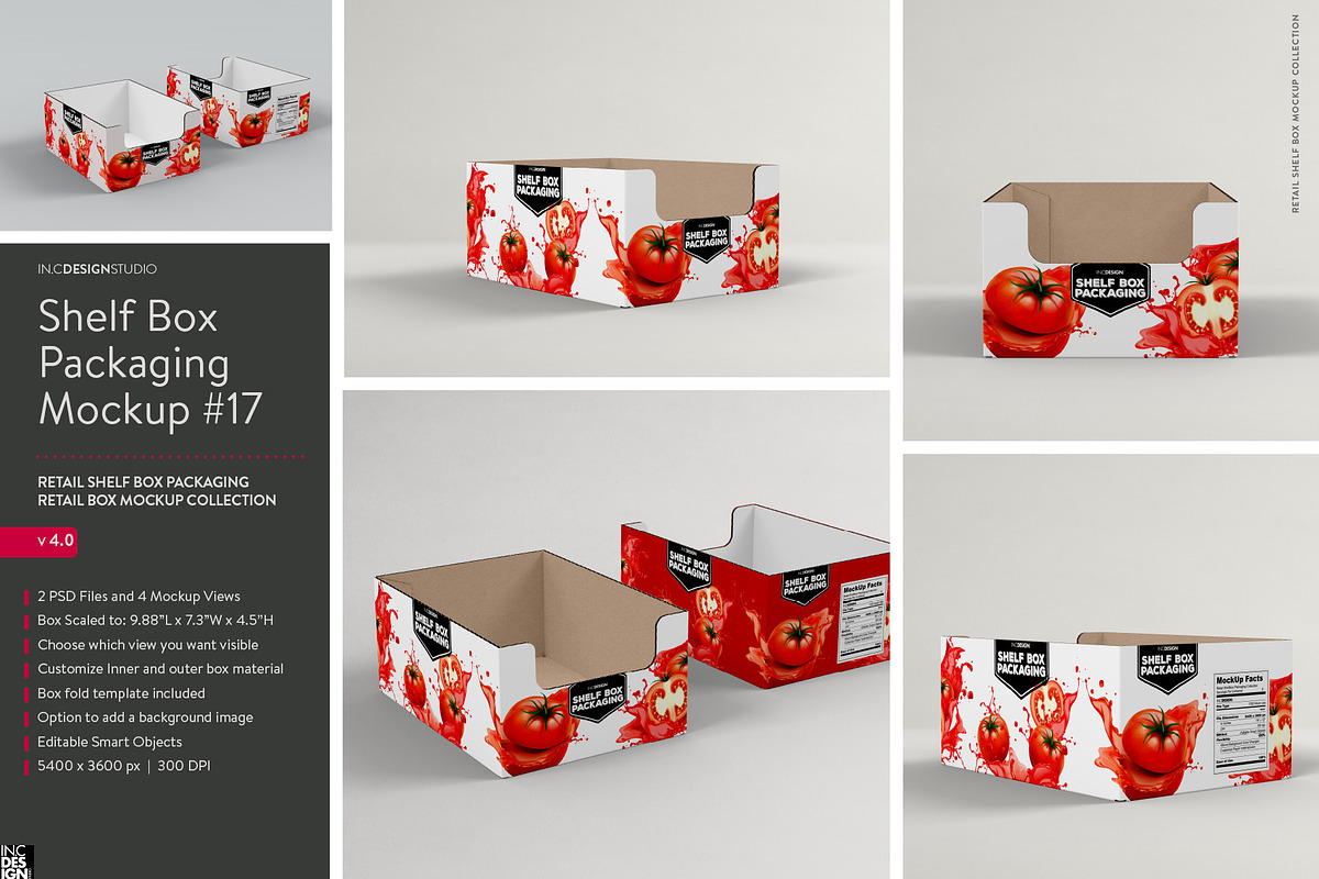 Retail Shelf Box Packaging MockUps4, a Packaging Mockup by INCDesign (Photo 2 of 7)