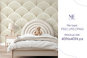 Wallpaper Baby Room Mural Mockup PSD, a Mockup by Mie Mockup Studio (Thumbnail 5 of 7)