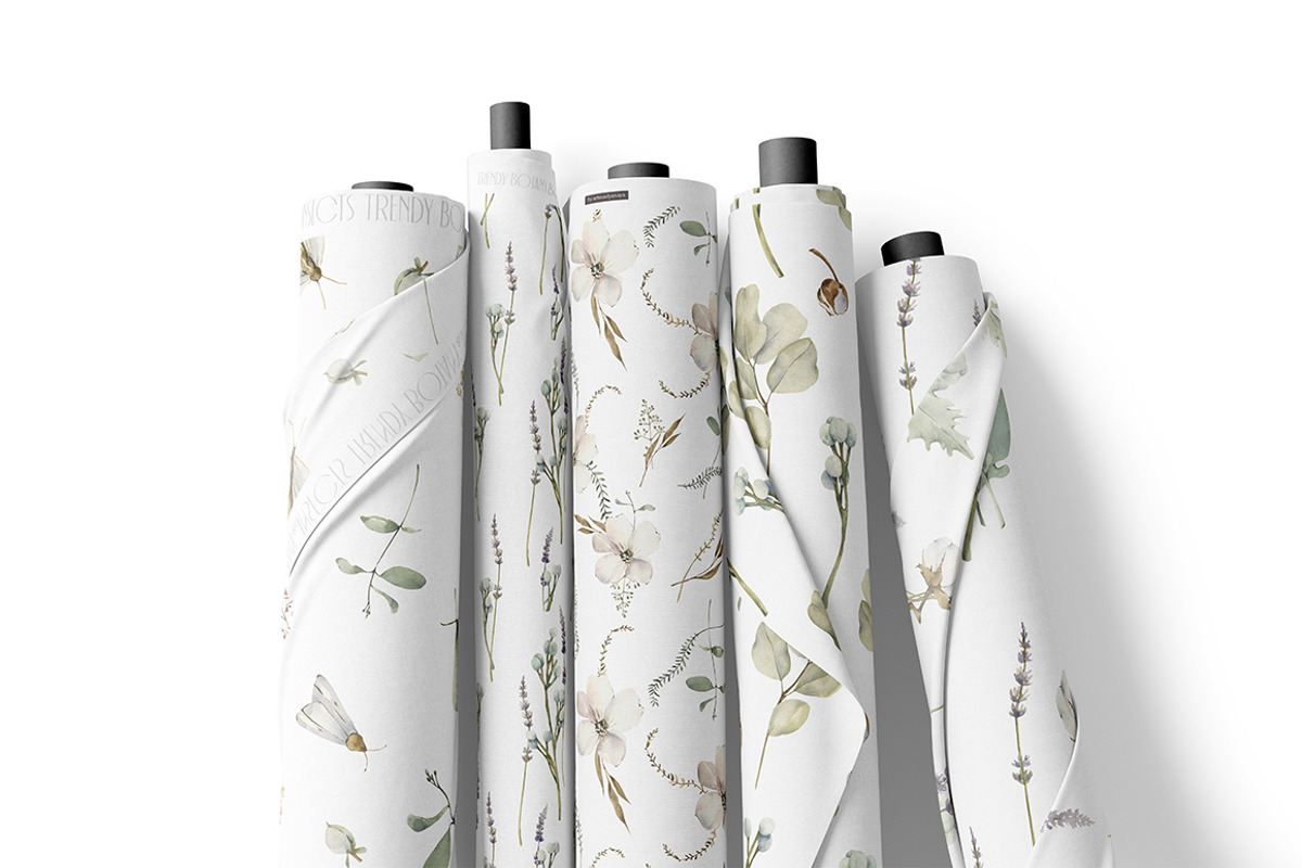 Trendy botany Watercolor collection, an Object Illustration by ArtMaslyana (Photo 5 of 10)
