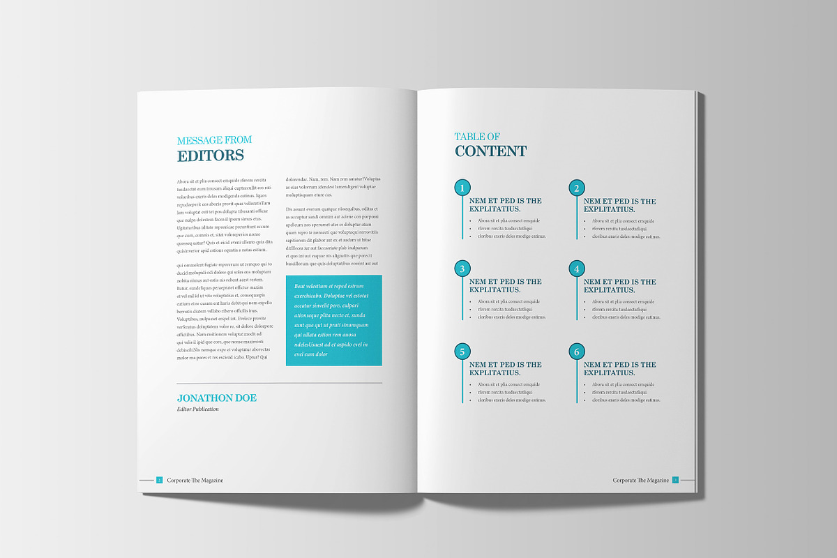 Corporate Business Magazine Template, a Magazine Template by Layout Design (Photo 2 of 13)