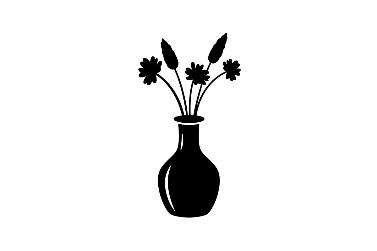 Flower Vase Silhouette Vector Bundle, an Illustration by Designs_River (Photo 10 of 51)