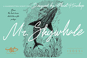 Mr. Skywhale Signature Script Font, a Handwritten Font by ashenterprise (Thumbnail 1 of 16)