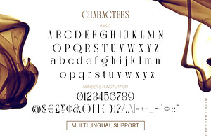 Crescent Slim - Stylish Serif Font